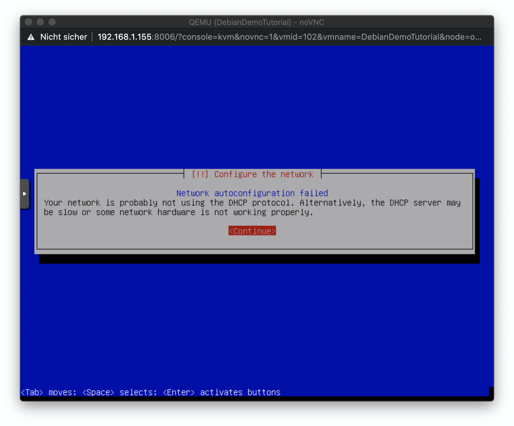 Debian VM ohne Internet-Verbindung