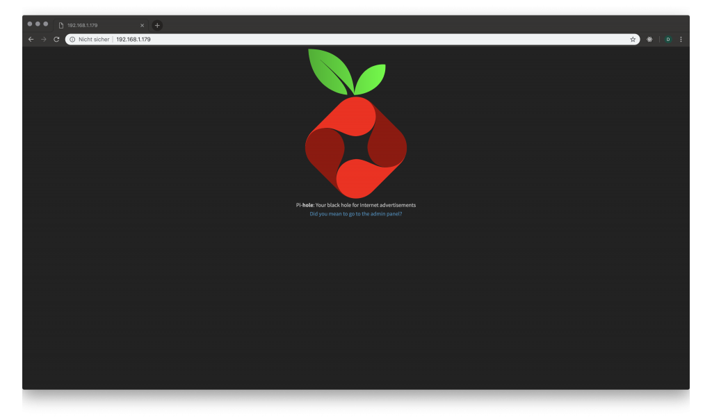PiHole Web Interface